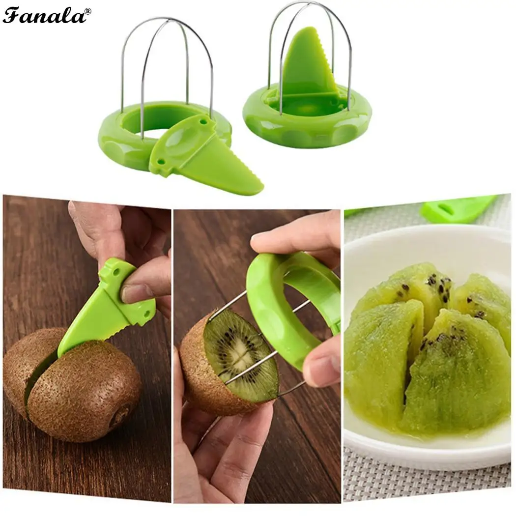 Creative Kiwi Cutter Vegetable Slicer Fruit Cutter Home Green Peeler