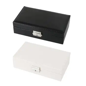

Exquisite Waterproof Solid Travel Jewelry Earrings Necklace Storage Box Jewelry Show Case Storage Organizer Display Gift Boxes