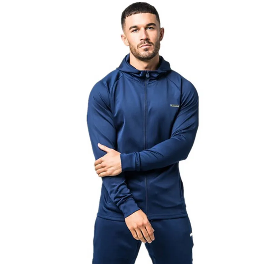 

Men's Outdoor Sporting Suit Camping Climbing Trekking Male Hooded Tracksuit Sweat Shirt Pants Set Large Size Training Sweat suit