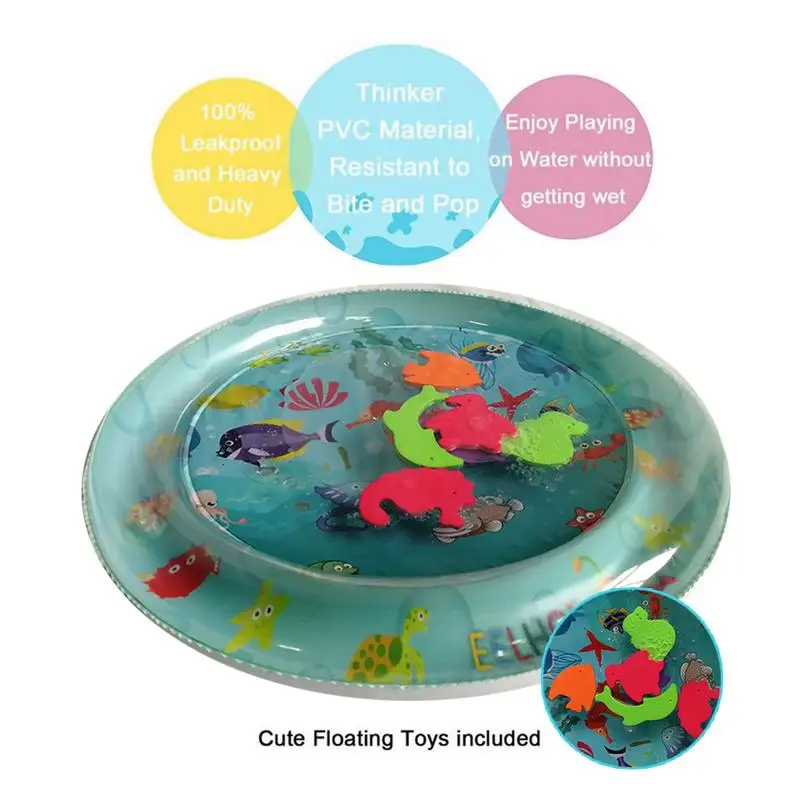 Inflatable Water Pad Toy Baby Patted Environmentally PVC Inflatable Prostrate Water Game Cushion Interactive Toy for Child Kid