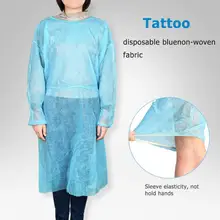 25x15x2 см одноразовый Халат одноразовый синий нетканый фартук Рабочая медицинская одежда комбинезоны тату принадлежности