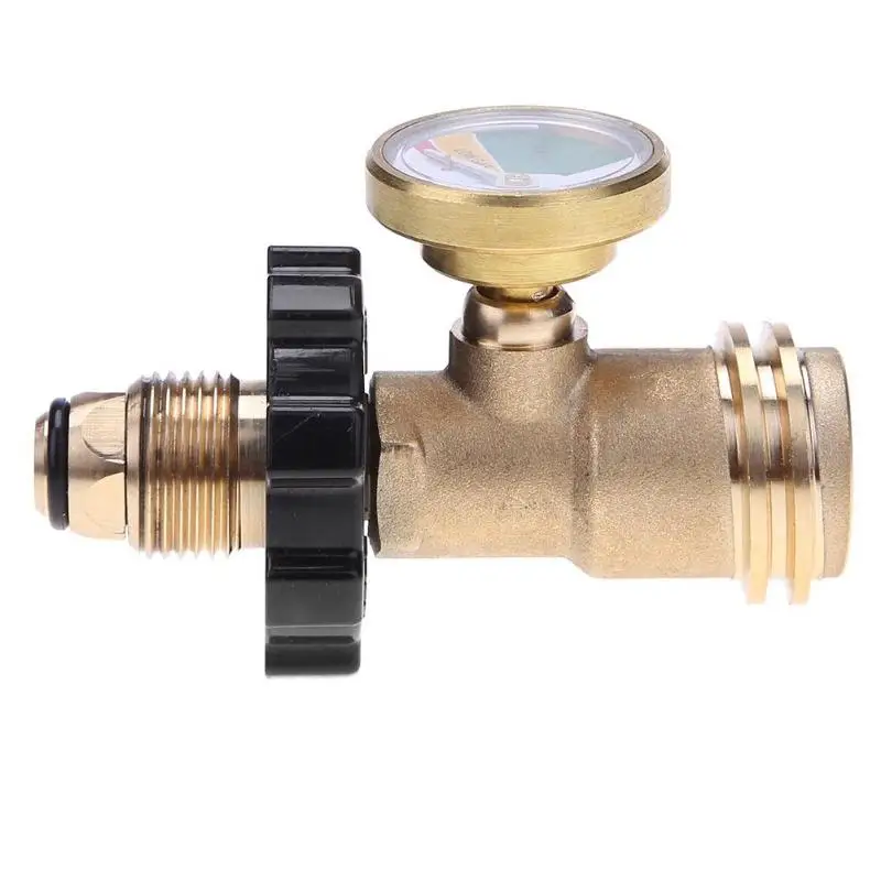 

POL Propane Gas Gauge Meter Tank Built-in Leak Detector Propane Gas Gauge Meters Universal for Q CC 1 Pressure Gauges