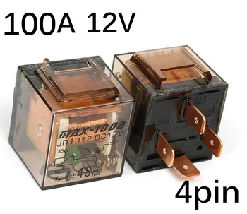 

Optional SPST 4 Pin/SPDT 5 Pin Waterproof 80A/100A Car Automobile Relay 12V/24V With Green LED Light And Ceramic Socket
