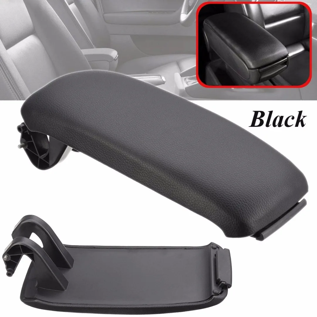 Mayitr 1Pcs Car Center Console Armrest Lid Cover PU Leather Armrest Lid