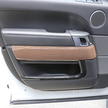 

4pcs Sands Wood Grain ABS Plastic Inner Door Decoration Cover Trim For Landrover Range Rover Sport RR Sport 2014-2017 Accessorie