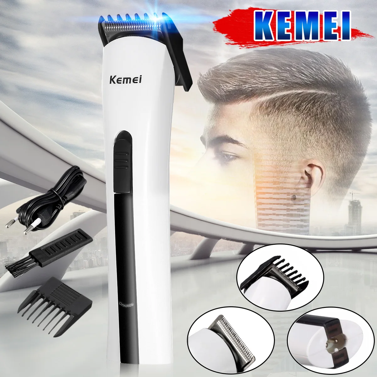 Kemei KM-2516 Rechargeable Hair Trimmer Men Electric Shaver Razor Beard Hair Clipper Cutting Trimmer Grooming Kemei KM-2516 Rechargeable Hair Trimmer Men Electric Shaver Razor Beard Hair Clipper Cutting Trimmer Grooming