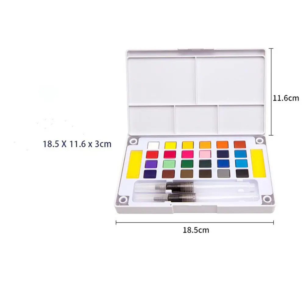 Adeeing 12/18/24/36 Цвета Твердые акварельные Краски костюм Краски ing инструмент для рисования для студентов художник r20