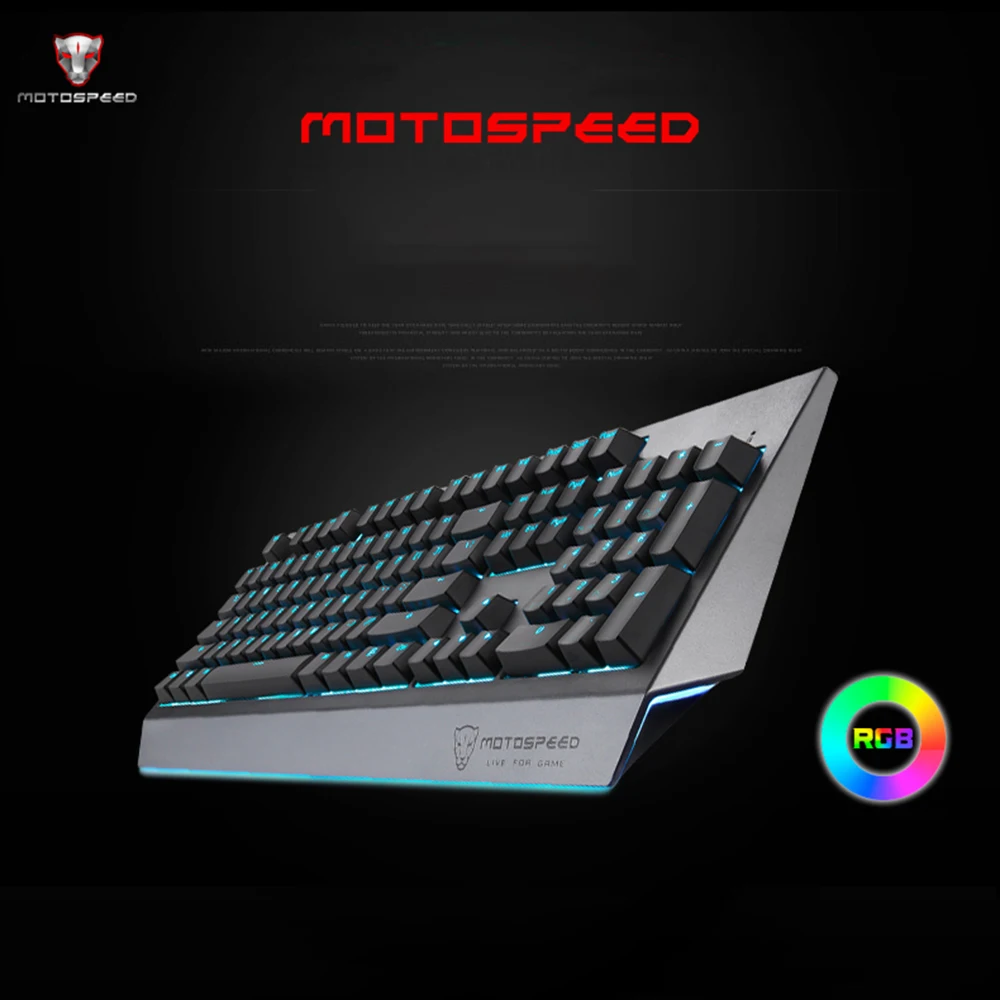 MOTOSPEED CK99 игровая клавиатура для геймера USB Проводная Механическая с RGB подсветкой