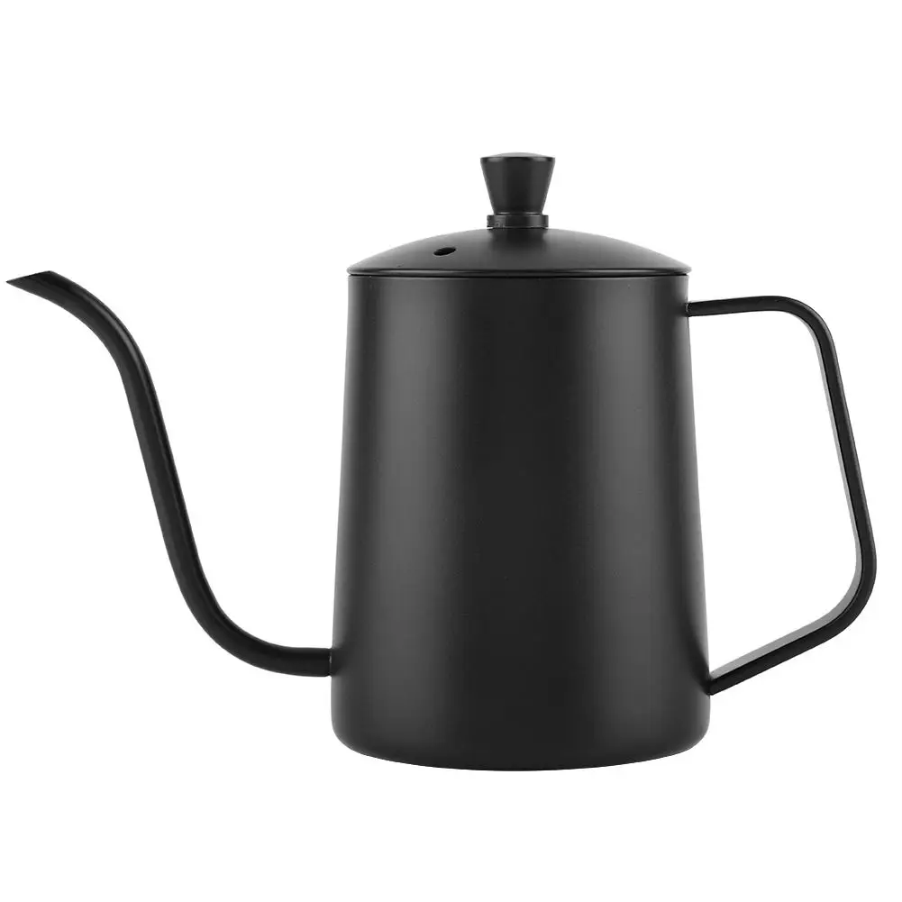 

550ml Coffee Pot Stainless Steel Long Goose neck Kettle with Lid for Home Kitchen Coffee Shop