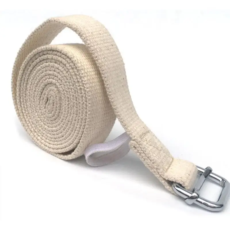 Stretch Yoga Strap Durable Pure Cotton Exercise Straps Strap Adjustable D Ring Buckle Gives