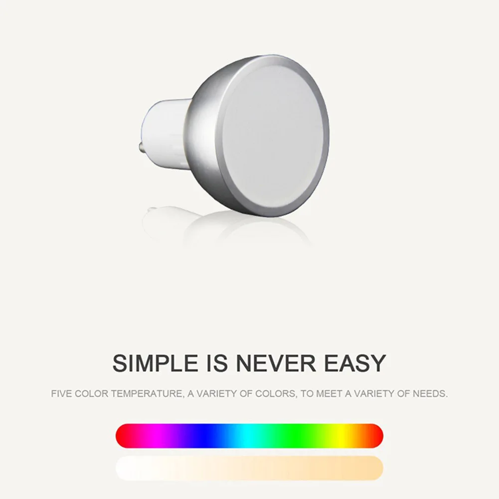 10/20PCS LED WiFi Smart Lamp GU10 Bulb Bombillas RGBW 5W Dimmable Lampada Light Apps Remote Control - 32971251676