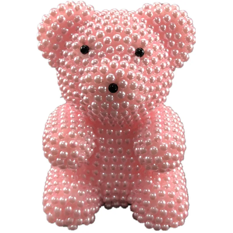 Creative Gifts For Valentine'S Day Handmade Foam Pearl Bear Kit Foam Bear For Creative Birthday Gift