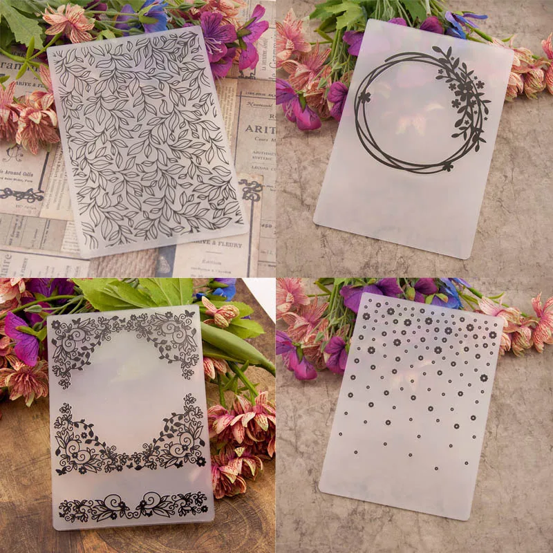 

Clear Stamps Plastic Embossing Folders Paper Cards Template Scrapbooking Craft Card Making DIY Photo Album Wedding Decor