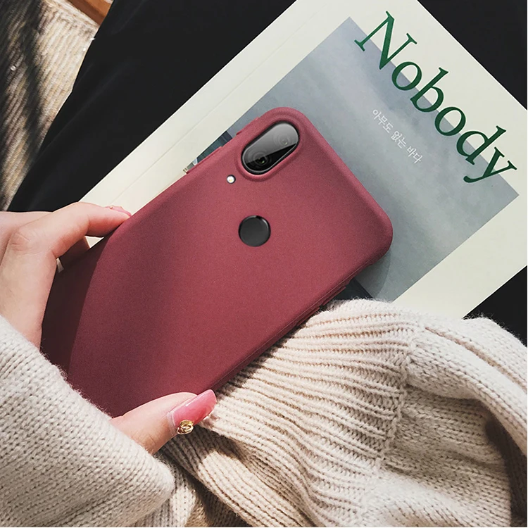 

GFAITH For Xiaomi Redmi Note 7 Case Solid Back Matte Scrub Cover Silicon Case For Xiaomi Mi 9 Mi 8 Redmi Note 6 A2 A2 Lite