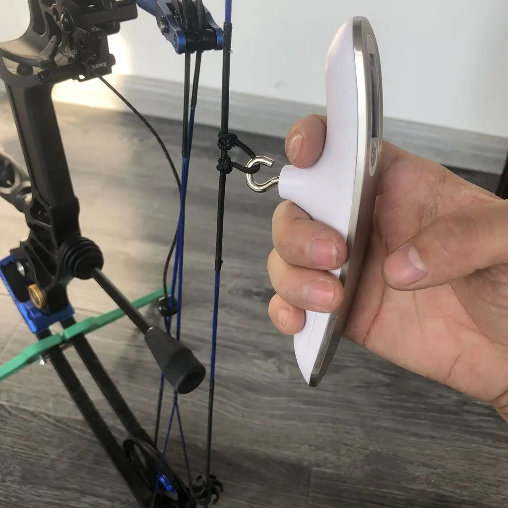 

Digital Bow Scale Hang Scale Bow Pounds 110lbs Bowstring Draw Weight Measuring Tool Bow Archery Hunting Shooting