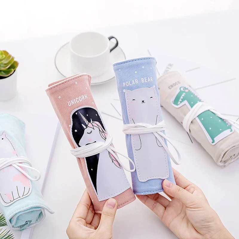 

1PC Kawaii Unicorn Pencil Case Novelty Pencil Case Cute Candy Color Pencil Bag For Girls Kids School Office Stationery Supplies