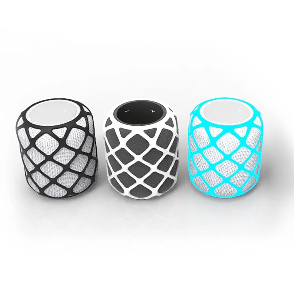 

For Homepod Fluorescent Protective Case Silicone Wireless Bluetooth Drop Resistant Smart Speaker Protection Cover New
