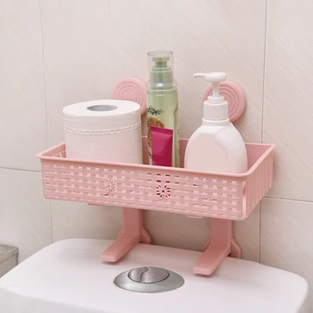 

Toilets Without Holes Bathroom Suction Plastic Closets Seats Kitchen Bathroom Storage Organization Racks Holders