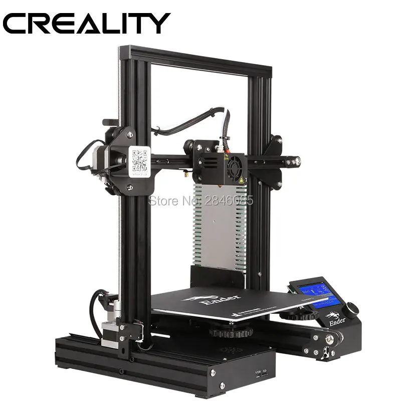 Ender-3 Creality 3D принтер V-slot prusa I3 комплект, принтер для восстановления мощности, 3D DIY комплект 110C для горячей кровати