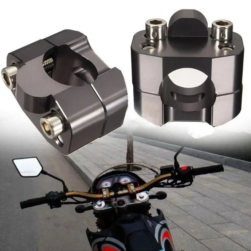

1 Pair 28mm Motorcycle Clamp Riser Handlebar Universal Handle Bar Fat Bar Adapter For Fat Bar Pit 22MM-28MM Dirt Moto Bike New