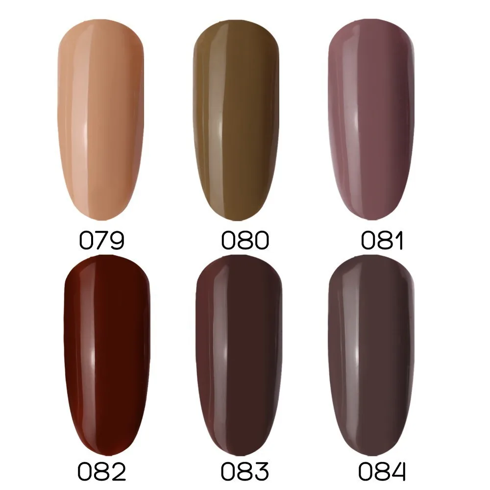 Beautilux العلامة التجارية 1 قطعة بني داكن القهوة الشوكولاته اللون الأشعة فوق البنفسجية الصمام نقع قبالة جيل للأظافر البولندية رسومات أظافر هلام...