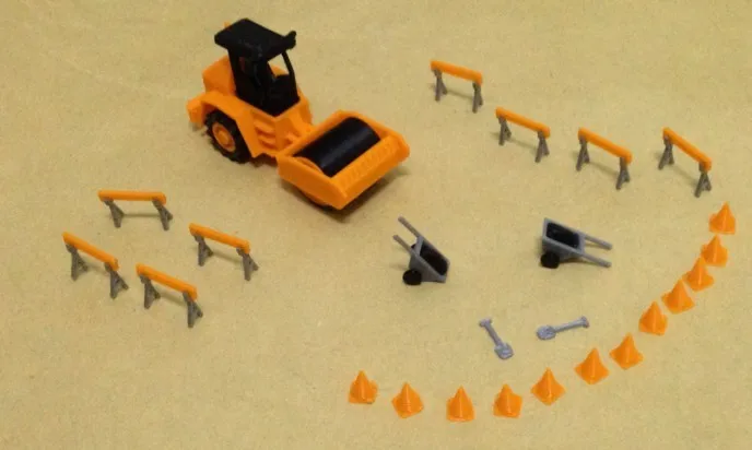 

Die casting resin1: 87Train Scale Model Ho Road Roll And Accessories Diy Kit Of Architectural Model Material Sand Table Material