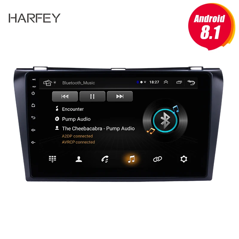 Harfey 9 &quotдля 2004-2009 Mazda 3 Android 1 GPS Navi автомобильный мультимедийный плеер Радио Bluetooth