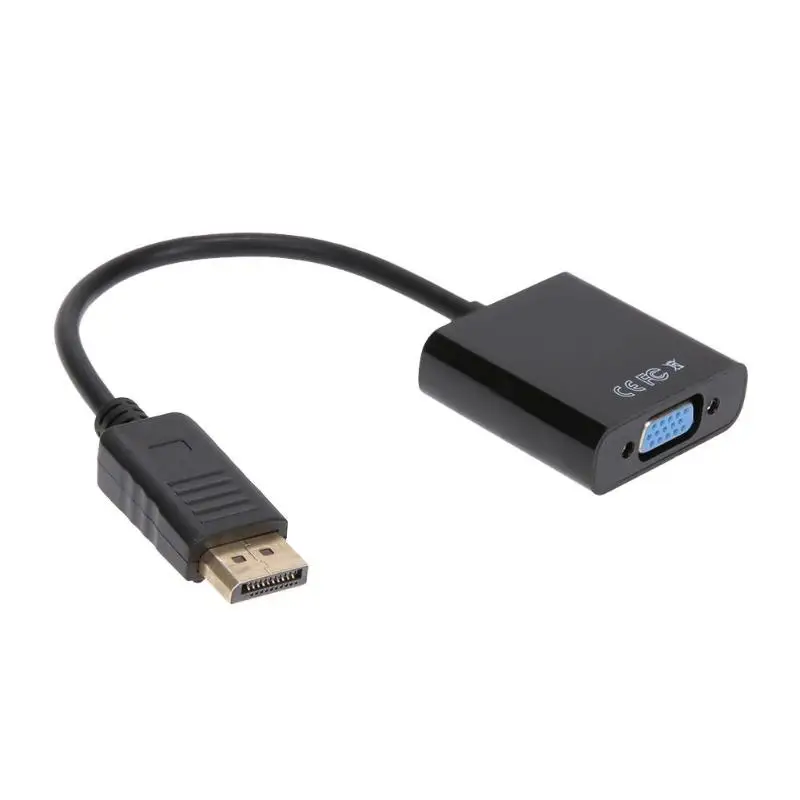 DP к вставной конвертер для VGA Кабель адаптер проектора DTV телевидения HDVD