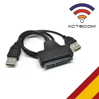 

ACTECOM CABLE ADAPTADOR SATA A USB 2.0 HD DVD LECTOR CONECTOR