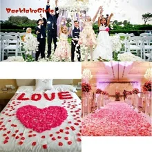 1000 шт многоцветные шелковые лепестки роз для Свадьбы вечерние украшения цветы(1000 шт./упак