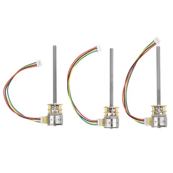 

GA12BY15-M455 DC 5V 30RPM 15RPM 5RPM Stepper Motor Threaded Shaft Gear Motor With All-Metal Gearbox