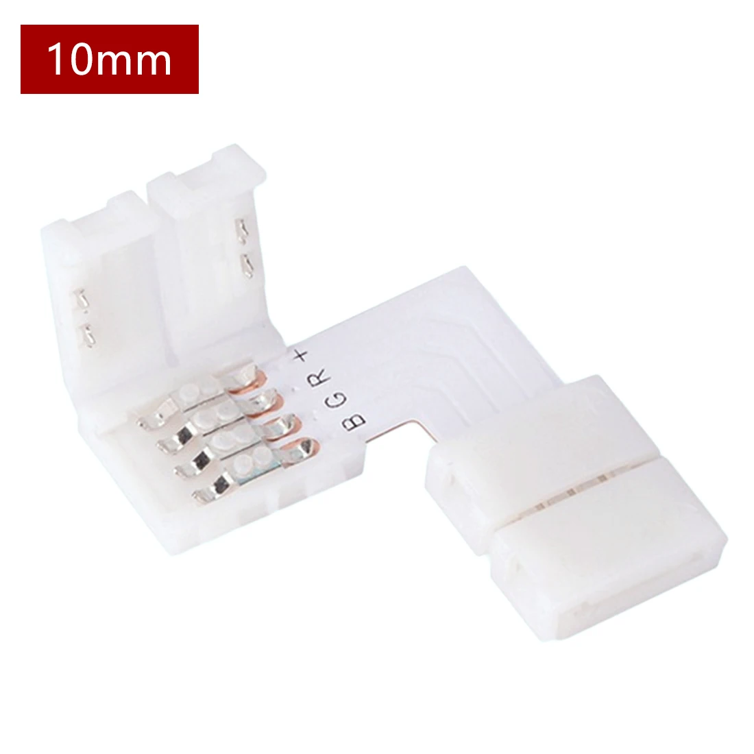 

5PCS Waterproof 10mm 4 Pin L Shape LED Connector For Connecting Corner Right Angle 5050 RGB LED Strip Light