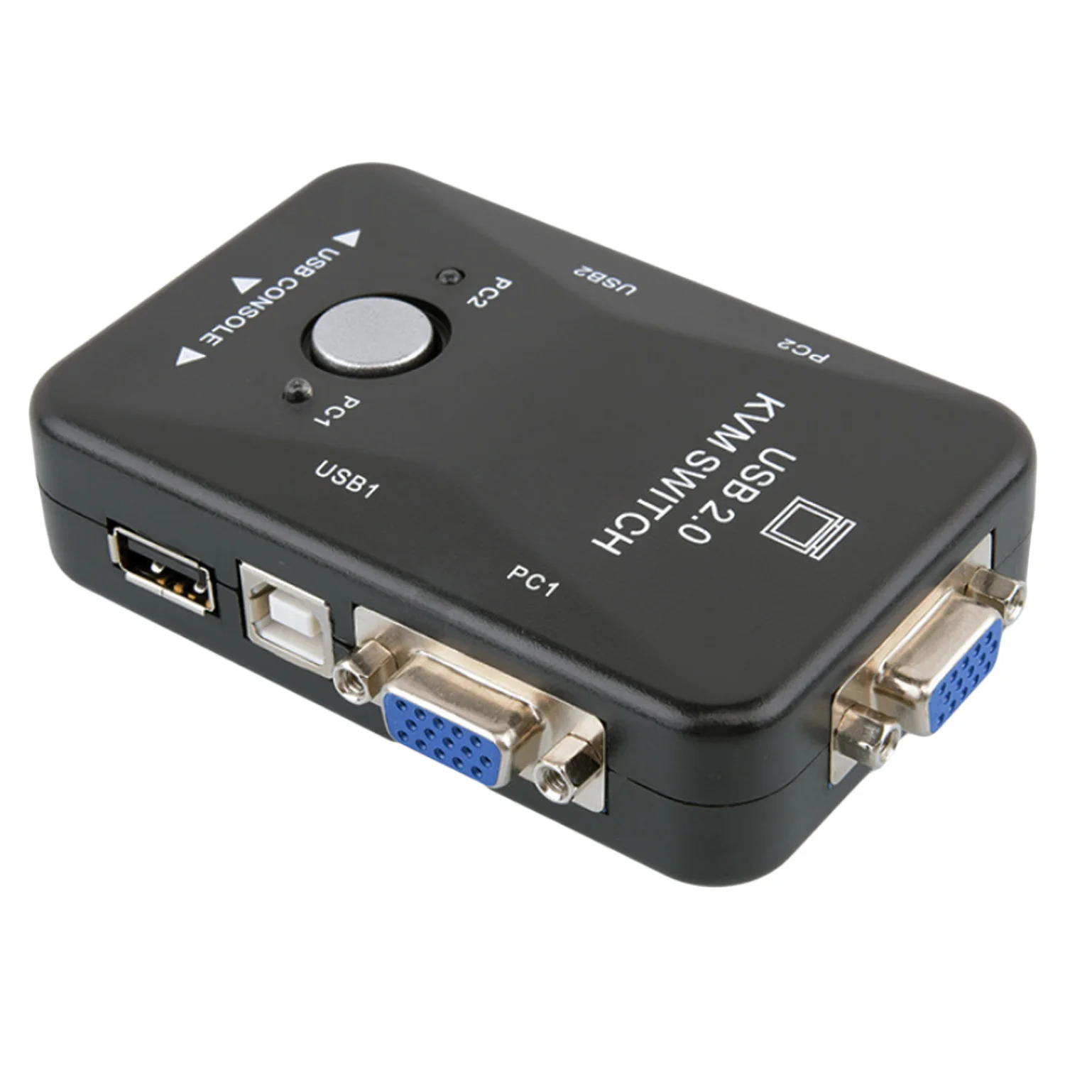 

VONETS 2-Port USB Manual VGA Splitter Switcher Switching Box for Printers Scanners Plotters Mouse Monitor Keyboard Adapter