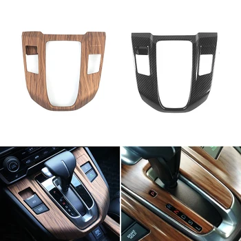 

Car Styling Wood Grain Center Console Shift Gear Panel Frame Protective Cover Trim For Honda CR-V CRV 2017 2018
