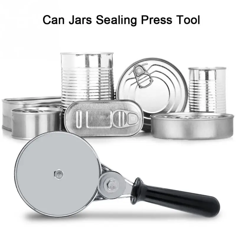 Manual Can Round Sealer Stainless Steel for Home Kitchen Glass Jars Press Sealing Hand Tool