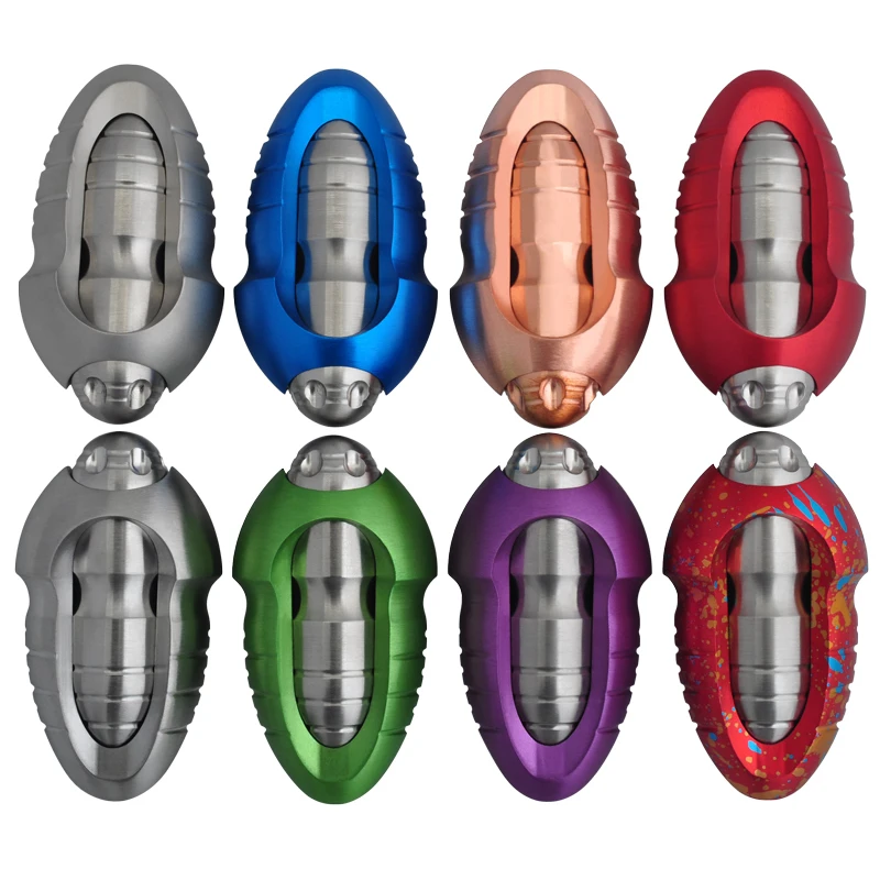 

8 Colors Metal Push Egg EDC Color Egg Turtle Adult Portable Decompression Toys Fidget Top Spinner Metal