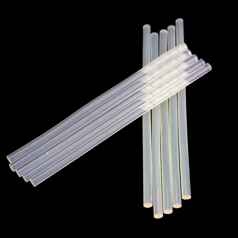 

Free shipping (10PCS/Lot) Non-Toxic Transparent 11mm X200mm 7mmx200mm Hot Melt Glue Sticks for DIY
