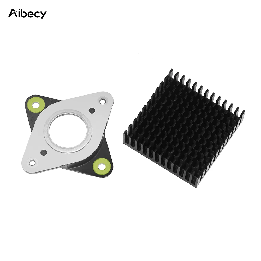 Aibecy 3d принтер металл и резина шаговый двигатель Вибрационный демпфер амортизатор с радиатором для Nema 17 42 шаговый двигатель