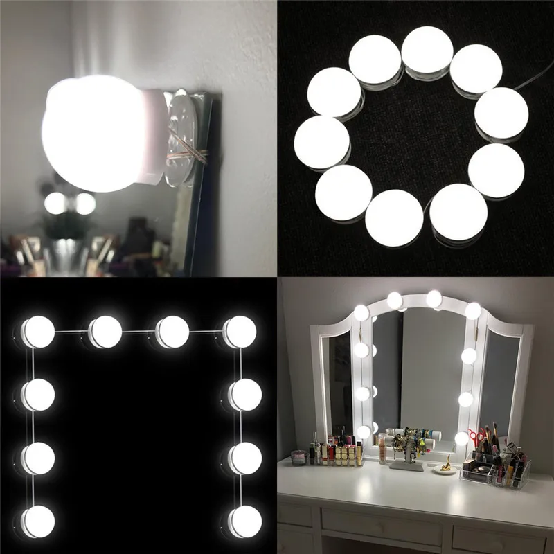 

Makeup Mirror Vanity LED Light Mirror Lamp Make up Mirrors Cosmetic lights 110V 220V USB LED Bulbs for Mirror LED Light Bulbs