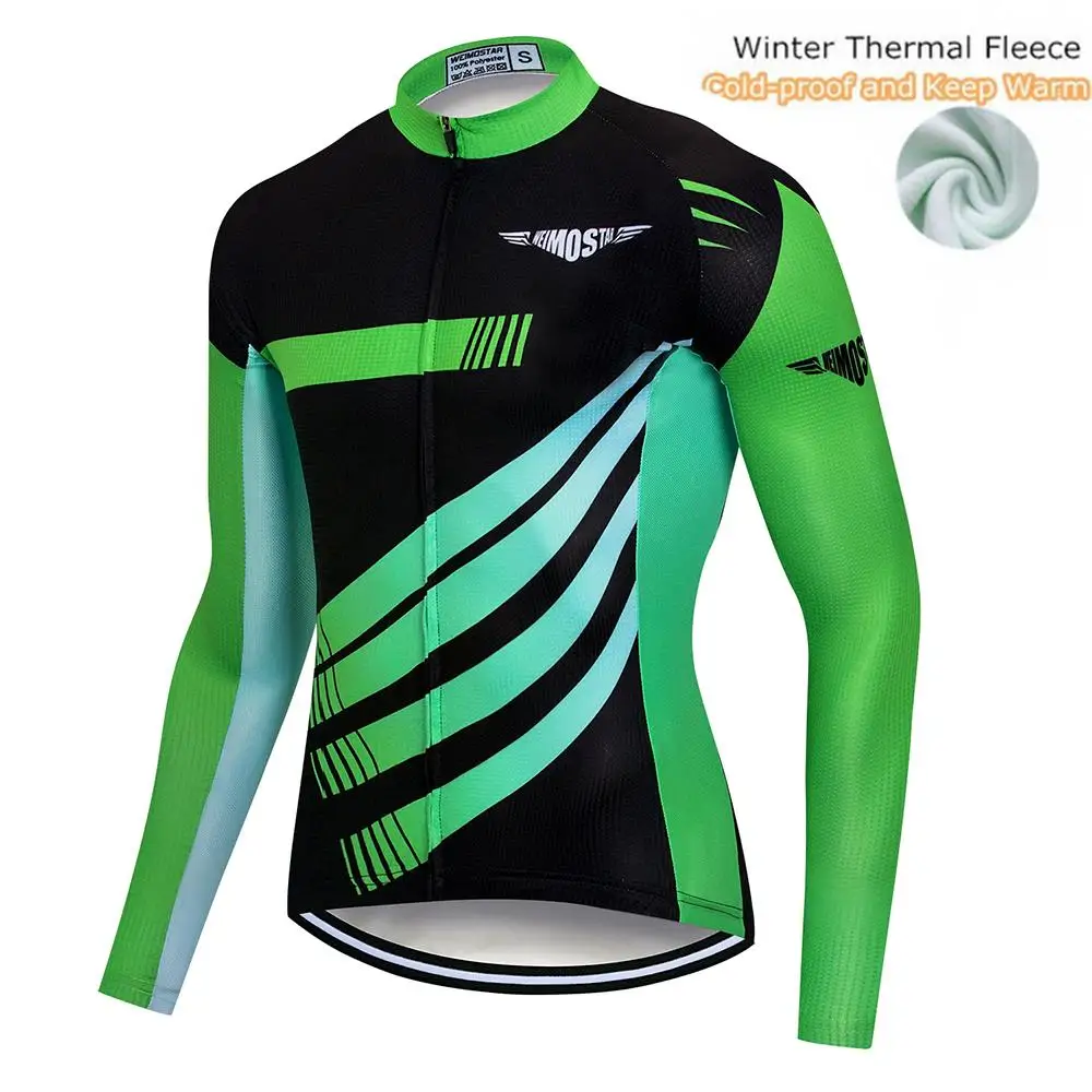 Download 2019 Winter Cycling Jersey Long Sleeve men Team Thermal ...