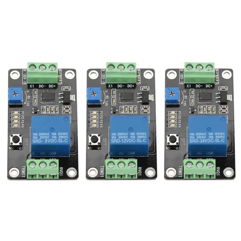 

1 pcs Delay Timer Relay Self-locking Delay On Off Time Switch Super 555 Timer DC 5V/12V/24V