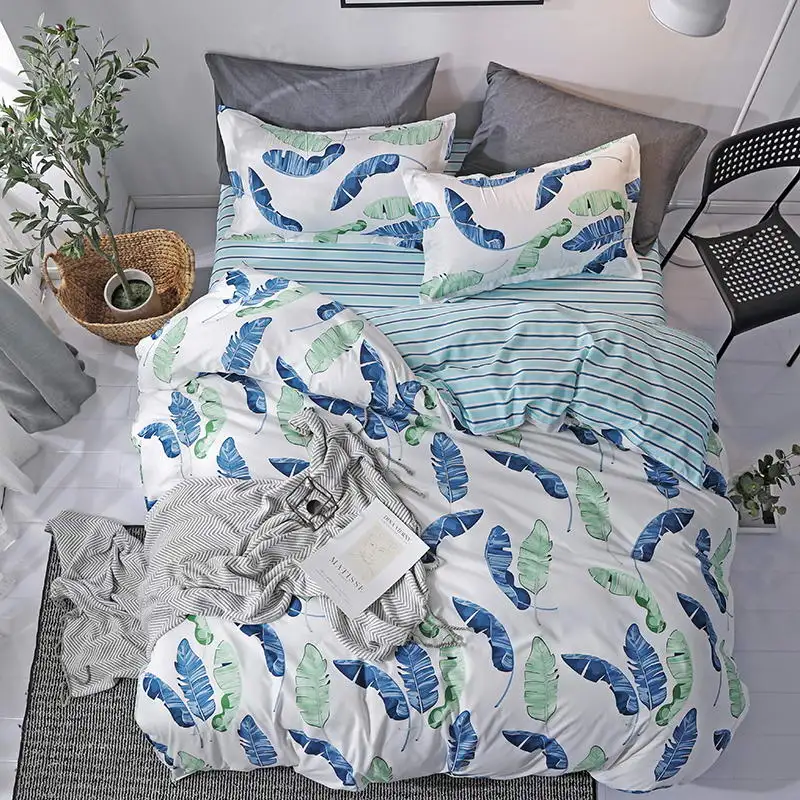  Butterfly Bed Linens High Quality 3/4pc Bedding Set duvet Cover+beds sheet+pillowcase High quality 