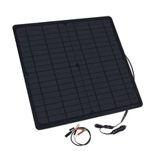 20W 12V Waterproof Solar Panel DC Monocrystalline Car Charger For Outdoor Camping Emergency carregador Cigarette solar plate