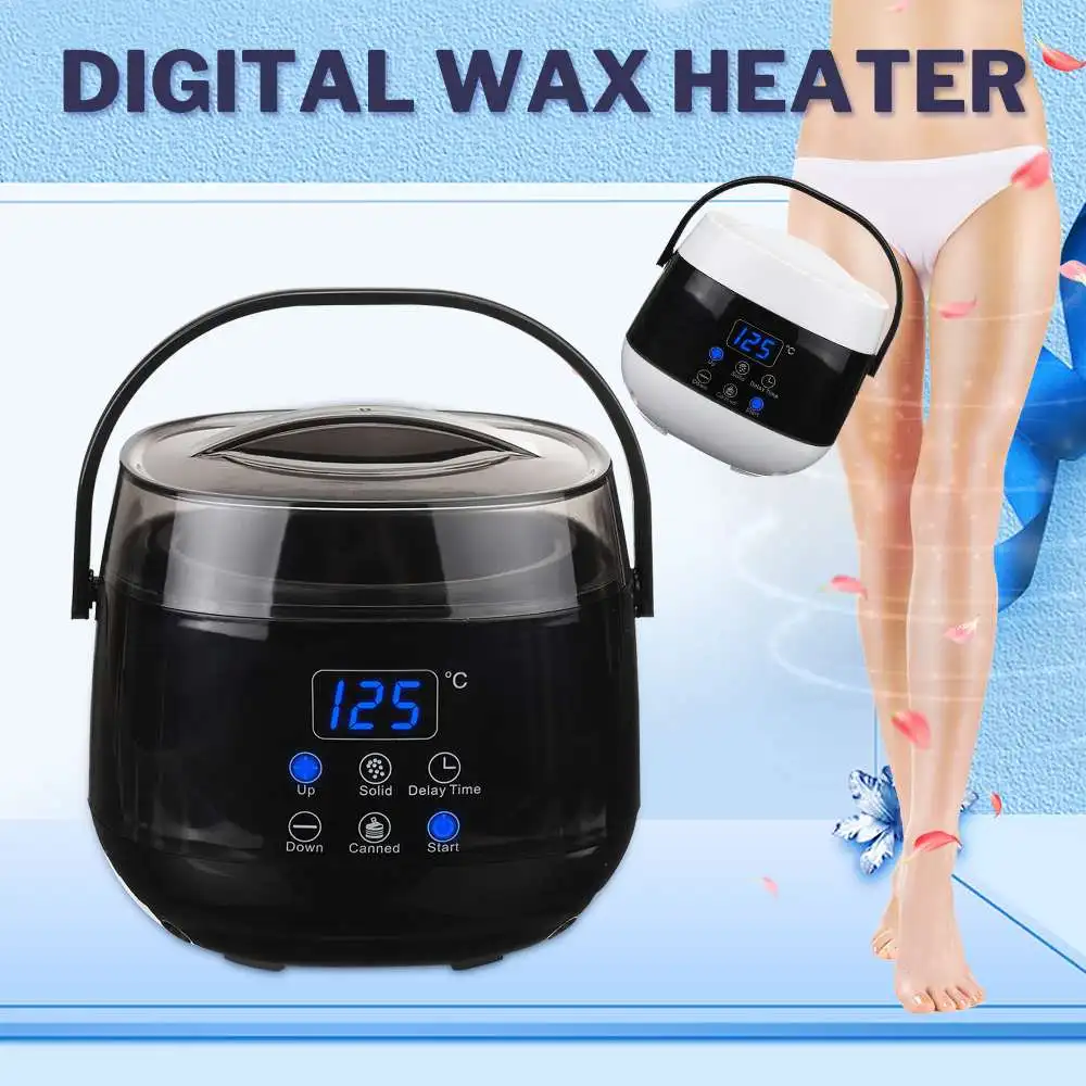 White/Black LCD Display Hair Removal Tool Smart Warmer Wax Heater Personal Care SPA Hand