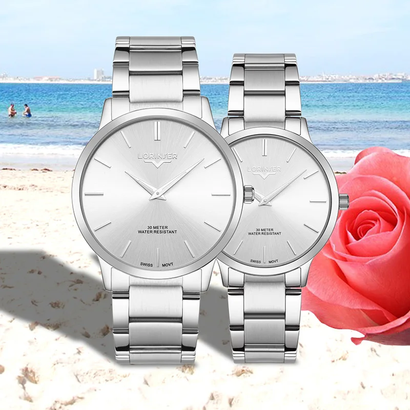 Lorinser Hot Fashion Classics Lover's Watches Creative Couple Gift for Lovers Geometric Quartz Luxury Band Quartz Men Wristwatch Lorinser Hot Fashion Classics Lover's Watches Creative Couple Gift for Lovers Geometric Quartz Luxury Band Quartz Men Wristwatch