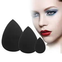 3 шт. Хорошее качество для женщин Pro КРАСОТА гладкой капли воды форма макияж мягкая основа Puff Comestic Инструмент Размеры s, m, l