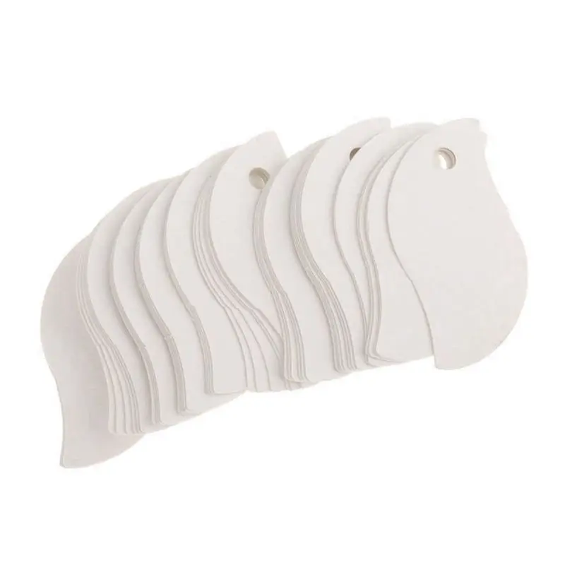 

100 Pcs Labels Gift Tags Tags Gift Tags Kraft Card Gift Cards Many Patterns Selection - White / # 14