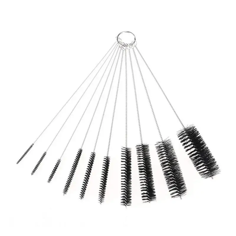 

10pcs Cleaning Brushes Coffee Machine Cleaning Brushes Stainless Steel Nylon Tube Brush Set for Coffee Machine Cleaner New Hot