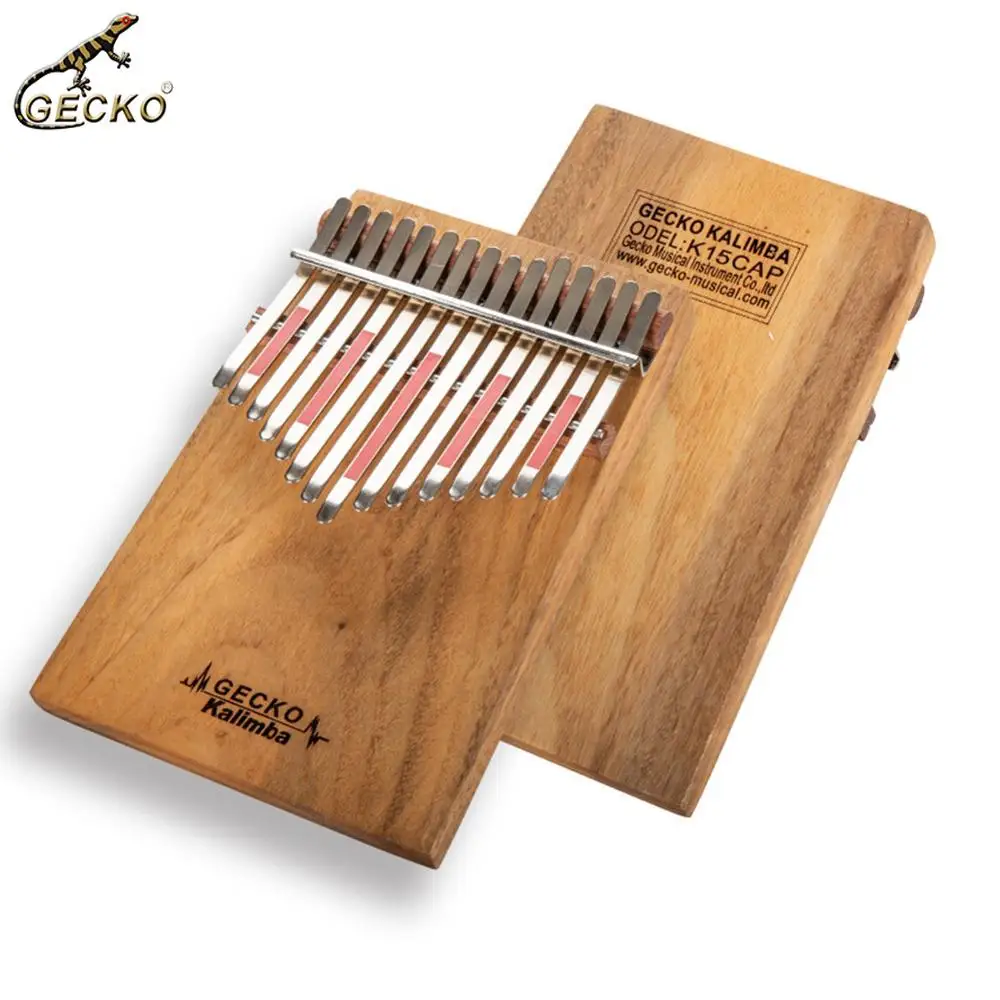أبو بريص 15 مفتاح كاليمبا الإبهام البيانو G لهجة Mbira لوحة المفاتيح أداة + لحن مطرقة الكافور الخشب كاليمبا الموسيقية أداة K15CAP
