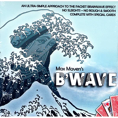 B'Wave by Max Maven (Gimmicks + онлайн инструкция) волшебные карты трюк, ученик Иллюзия маг, волшебные аксессуары для волшебников